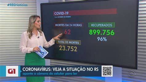 RS registra mais 62 mortes por Covid média móvel atinge menor patamar