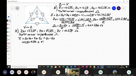 Ejercicios Transformaci N Delta Estrella Con Impedancias Y Sistema