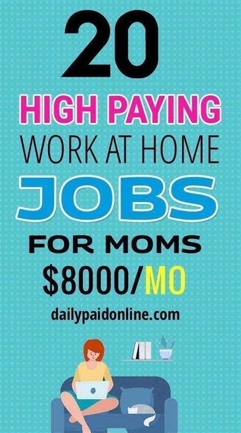 20 High Paying Work At Home Jobs For Moms 8kmonth Legitimate Work