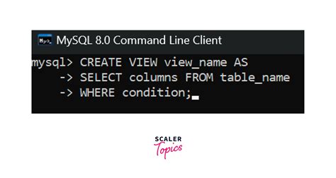 Views In Mysql Scaler Topics