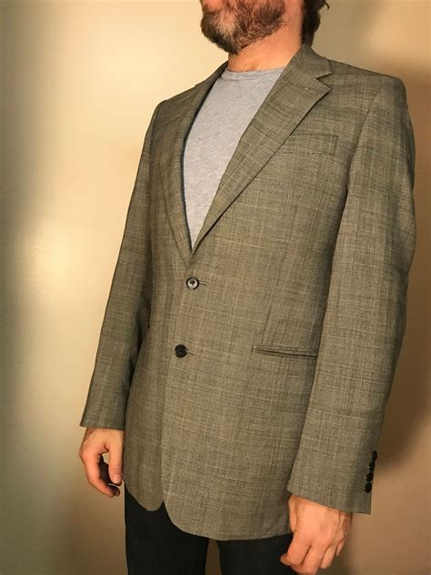 Charles Tyrwhitt Gray Suit Jacket Sport Coat Blazer Jermyn Etsy Uk