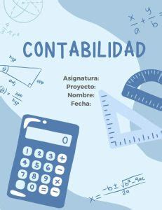 Portadas De Contabilidad Descarga Gratuita