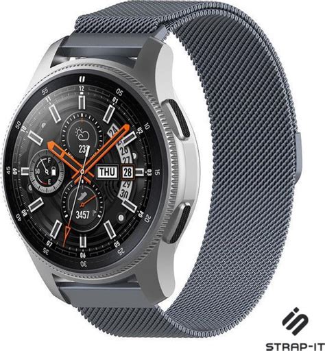 Milanees Smartwatch Bandje Geschikt Voor Strap It Samsung Galaxy