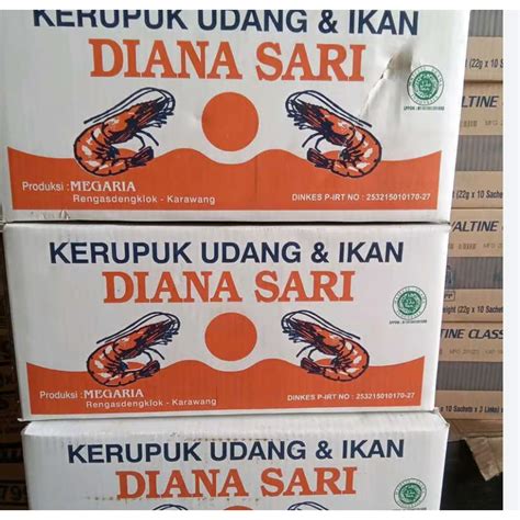 Jual Kerupuk Udang Dan Ikan Mede Diana Sari Kg Dus Kerupuk Mede