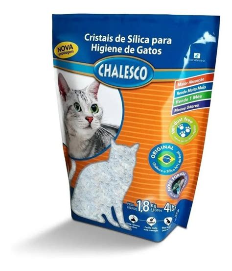 Areia Gato Silica Higienica Cristais Em Gel Chalesco Kg Mercadolivre