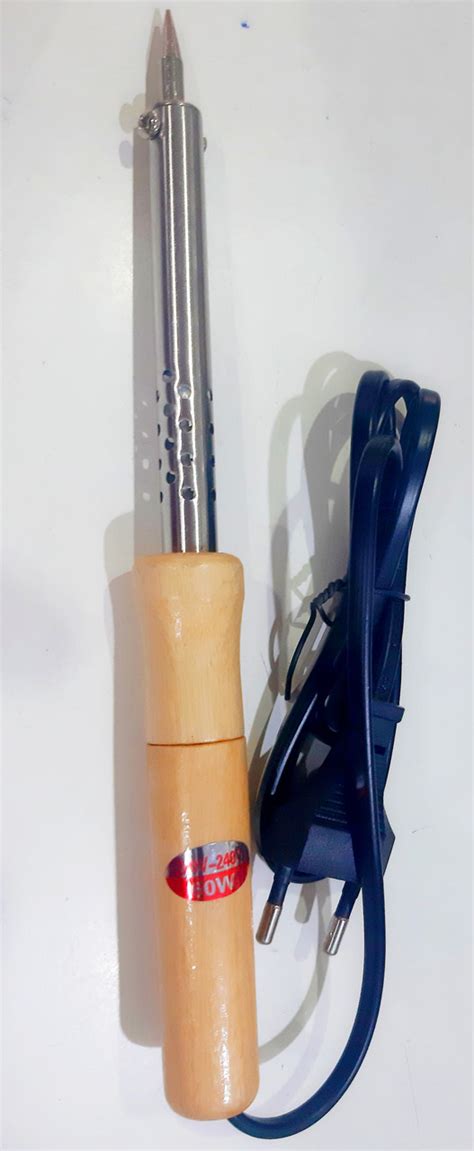 Паяльник Soldering Iron 60Вт (китай) с Деревянной Ручкой на Блистере ...