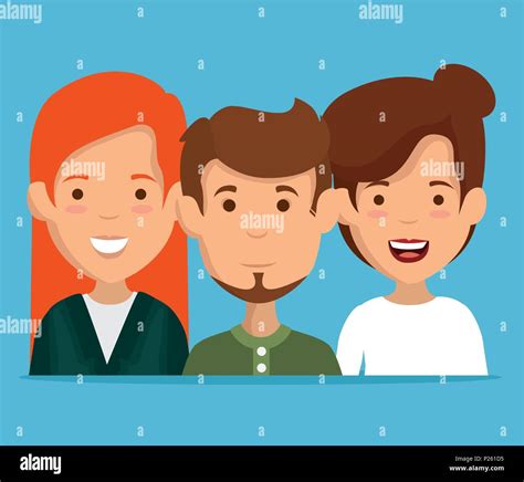 group of friends characters Stock Vector Image & Art - Alamy