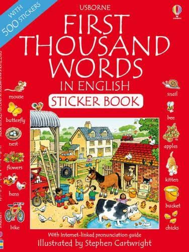 First 1000 Words In English Sticker Heather Amery 2009 07 31 Heather