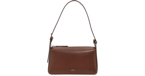 A P C Virginie Baguette Shoulder Bags In Brown Lyst