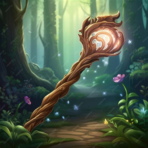 Premium AI Image | A Magical Journey Crafting the Enchanted Wooden ...