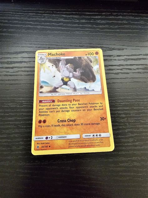 Machoke Sun Moon Guardians Rising 64 145 NM Uncommon Pokemon