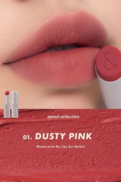 матовая помада для губ Rom&Nd Zero Matte Lipstick 01 Dusty Pink купить ...