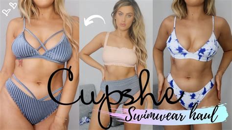 Testing Cupshe Swimwear Bikini Try On Haul Inc Discount Code Youtube