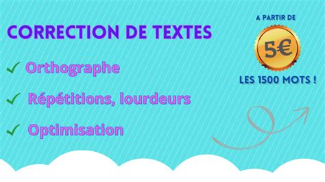 Je Vais Corriger Vos Textes De Mots Par Tchoussep