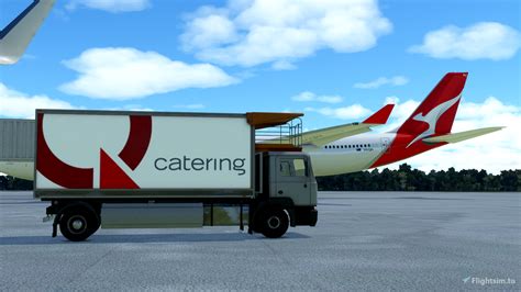 Qantas Catering Truck Livery Für Microsoft Flight Simulator Msfs