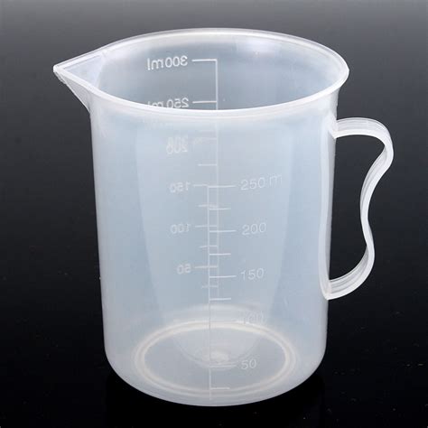 250ml Plastic Measuring Cup Clear Double Graduated Cylindrical