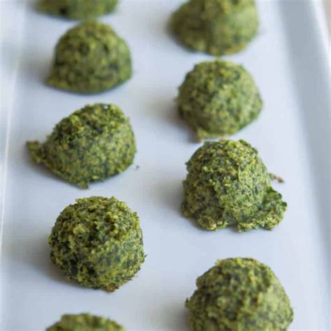 Baked Spinach Nuggets Carries Experimental Kitchen