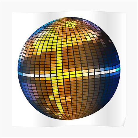 Disco Ball Poster For Sale By All Time123 Redbubble