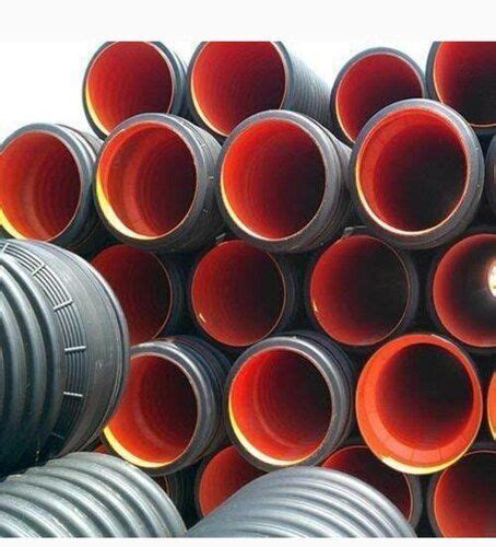 Orange Black Leak Resistant Strong Casted Oval Pvc Ribbed Plastic Pipes For Construction At Best