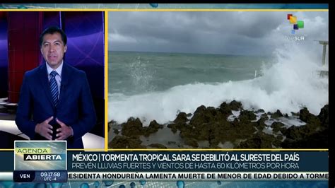 Tormenta Tropical Sara amenaza a Yucatán con fuertes lluvias Vídeo