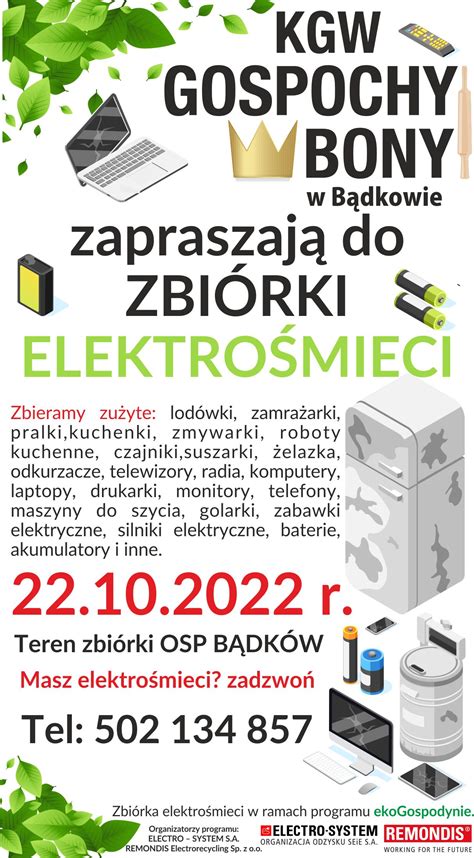 Zbiórka Elektrośmieci Gmina Goszczyn