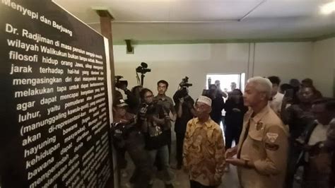 Ganjar Pranowo Didampingi Mantan Sekjen Kemhan Kunjungi Museum Radjiman