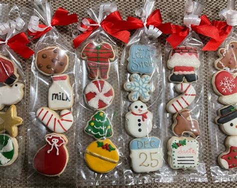 Christmas Cookie T Bags Christmas Party Favors Christmas Mini