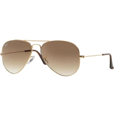 Óculos de sol Ray Ban aviador dourado lente marrom RB3025L 001 51