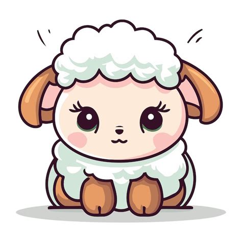 Des Moutons De Dessins Anim S Mignons Conception D Illustrations