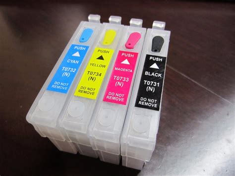 Kit Cartucho Recargable T073 Epson Tx220 Tx400 Tx300 Tinta 450 00