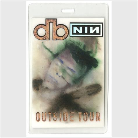 New Listingdavid Bowie Outside Tour W Nine Inch Nails Laminated