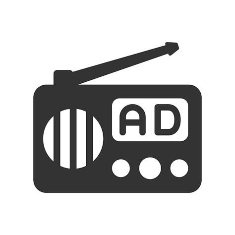 Icono De La Radio De Publicidad Vector Premium Generado Con Ia