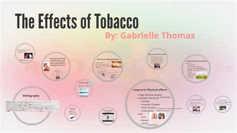 The Effects of Tobacco by Gabby Thomas