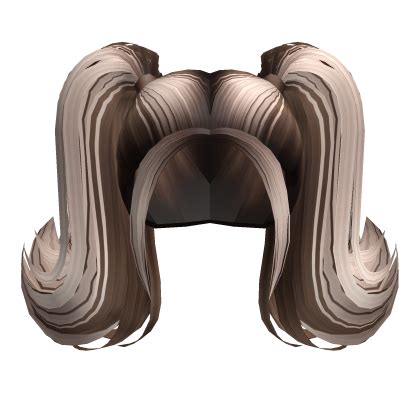 Spiked Two Tone Fluffy Pigtails In Brown Blonde Roblox