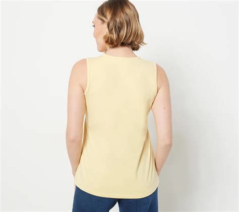 As Is Denim And Co Essentials Perfect Jersey 3 Pack Round Neck Tank