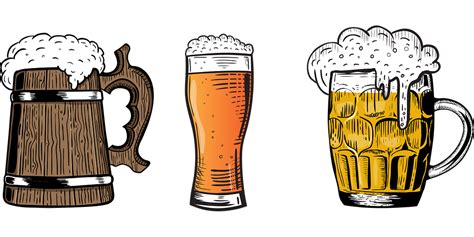 Beer Set Mug Glass Free Vector Graphic On Pixabay