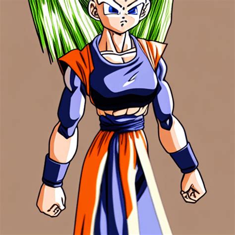 Weibliche Figur Aus Dragon Ball Creative Fabrica