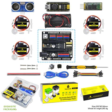 Keyestudio Electronic Parts DIY Project Starter Kit For Arduino OTTO ...