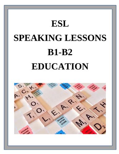 Esl Speaking Lesson Education Teaching Resources