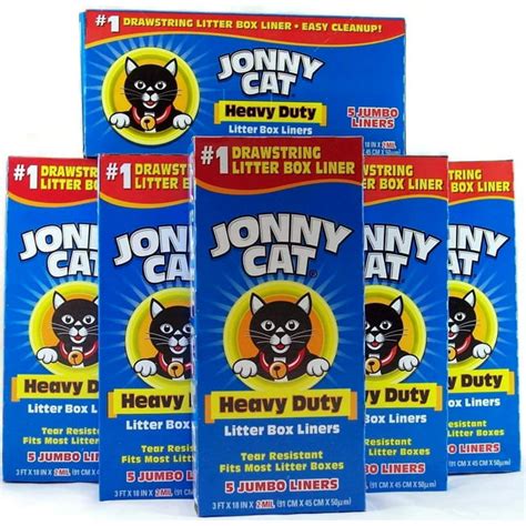 Jonny Cat Jumbo Cat Litter Box Liners Heavy Duty Tear Resistant 5