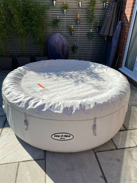 Lazy Spa Paris 4 6 Person Airjet Hot Tub With Lights And Accessories For Sale From United Kingdom