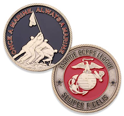 Buy Marine Corps League Challenge Coin Usmc Coin Iwo Jima Semper Fi