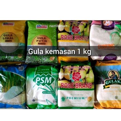 Jual gula kemasan 1kg / gula / gula pasir / gulaku 1kg | Shopee Indonesia