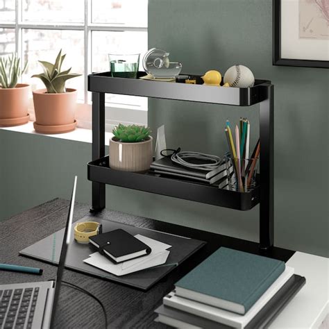 Vattenkar Desktop Shelf Black 19 ¼x6 Ikea