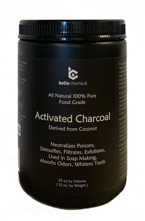 Coconut Activated Charcoal Oz Volume Belle Chemical