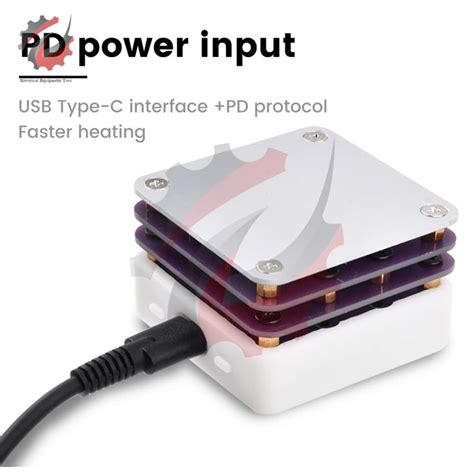 Pd W Mini Hot Plate Preheater Oled Display Pcb Board Off