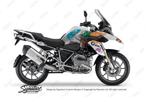 BMW R1200GS LC Alpine White The Globe Stickers Kit Signature Custom