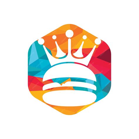 Premium Vector | Burger king vector logo design