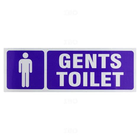 Buy Signageshop 12 In X 4 In Gents Toilet Board Stock Sign On And Store Best Price