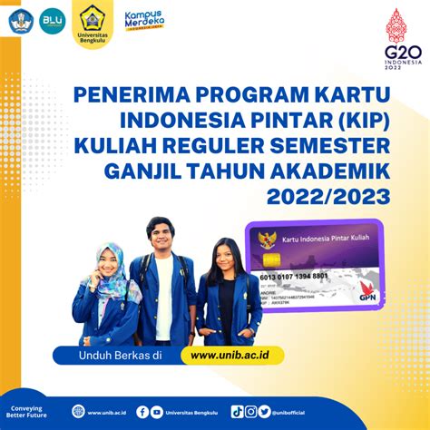 Pengumuman Penerima Program Kartu Indonesia Pintar Kip Kuliah Reguler